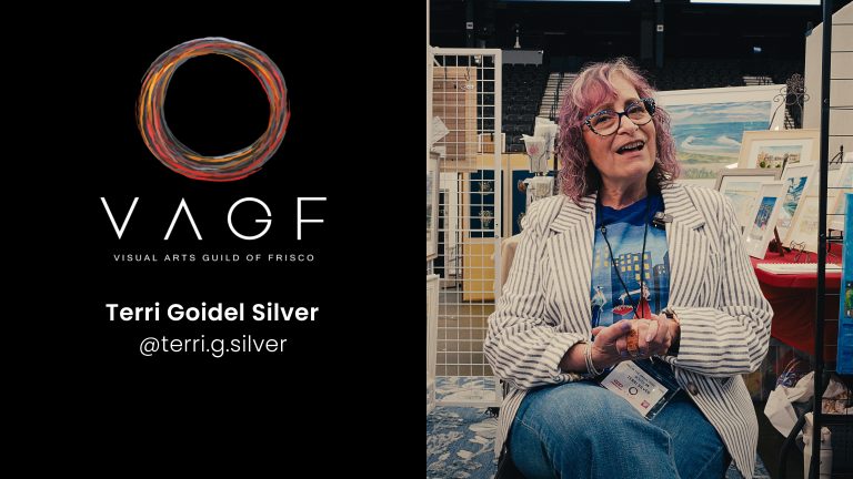 Artist Spotlight: Terri Goidel Silver at Art in the Arena Frisco
